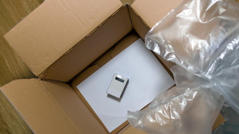 Oversized empty parcel